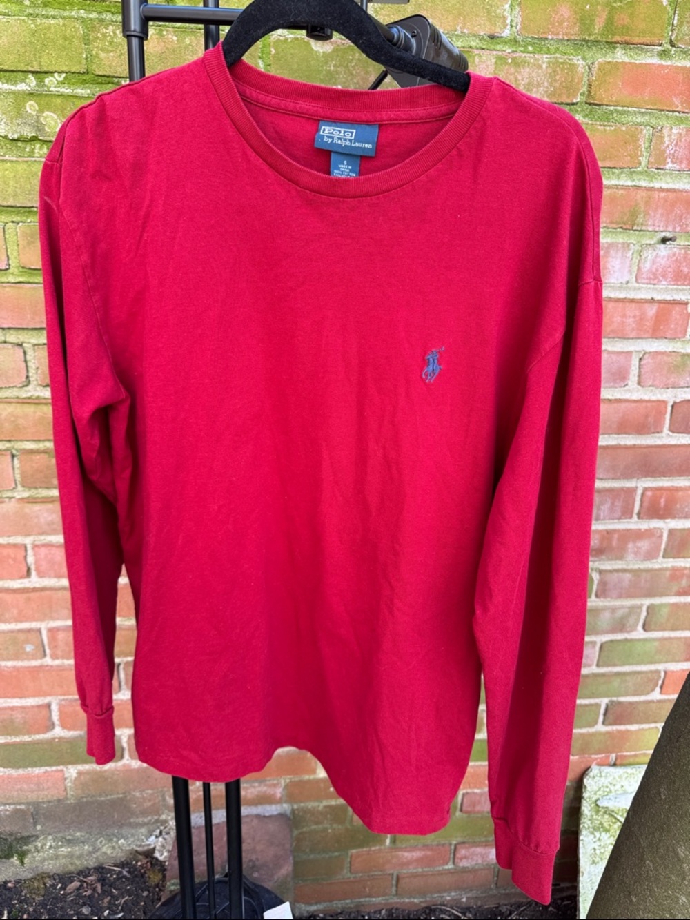 Polo by Ralph Lauren Long-Sleeve Crewneck Shirt - Wine
